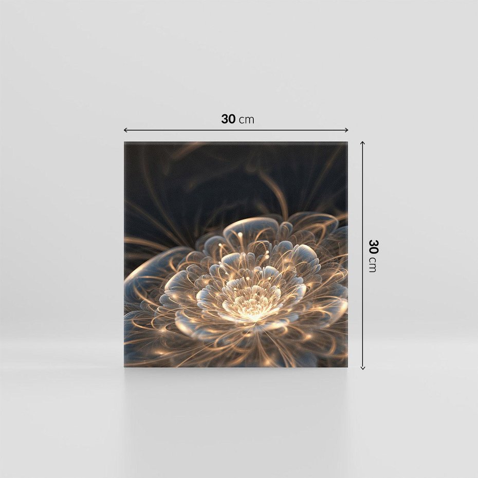 Obraz na płótnie 30x30 - Nowoczesny Kwiat - kwiat, nowoczesny