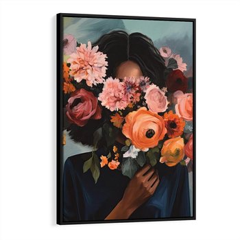 Obraz w ramie 70x100 - Ukryte Emocje - obraz, akwarela - rama czarna