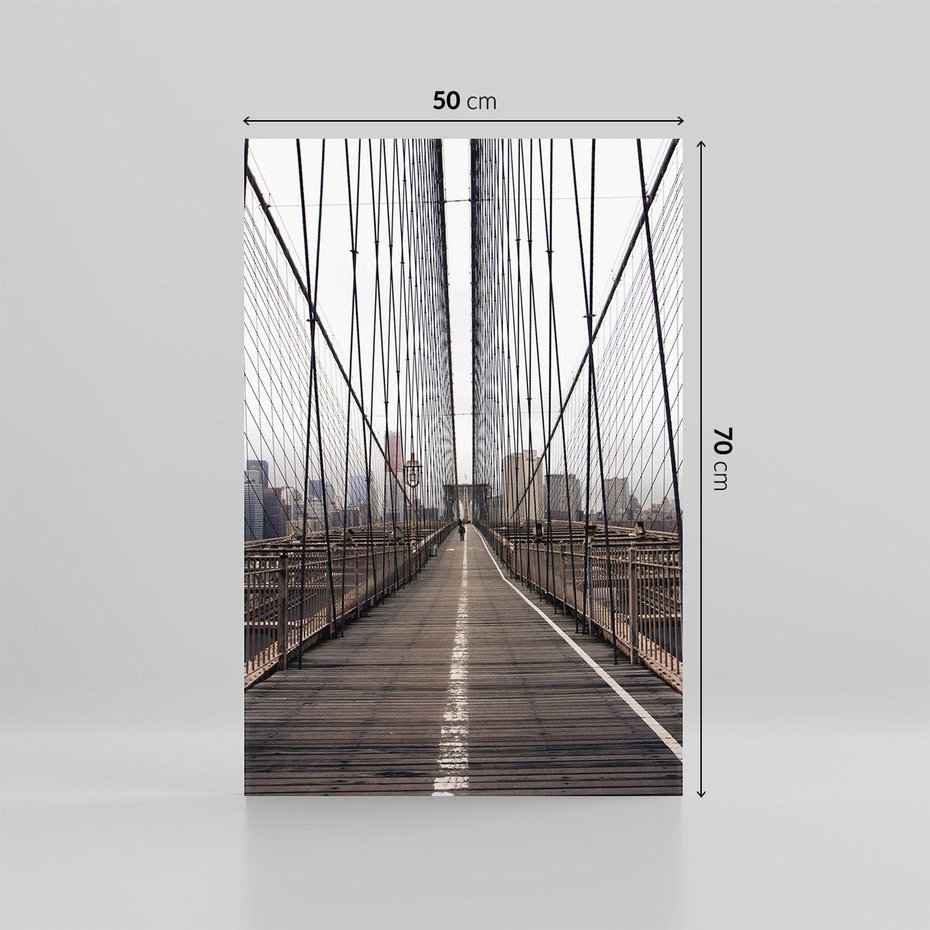 Obraz na płótnie 50x70 - Nowoczesna Linia - most, nowoczesna