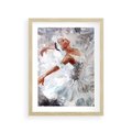 Plakat w ramie 30x40 - Baletowa Sztuka - balet, sztuka - rama drewno