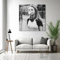 Obraz na płótnie 80x80 - Letnia Młodość - nowoczesna fotografia, czarno biała