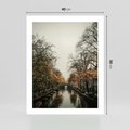 Plakat bez ramy 40x50 - Jesienne Spacerki po Holenderskich Kanałach - kanały, Holandia