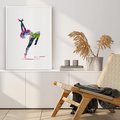 Plakat bez ramy 21x30 - Taniec w akwareli - taniec, akwarela