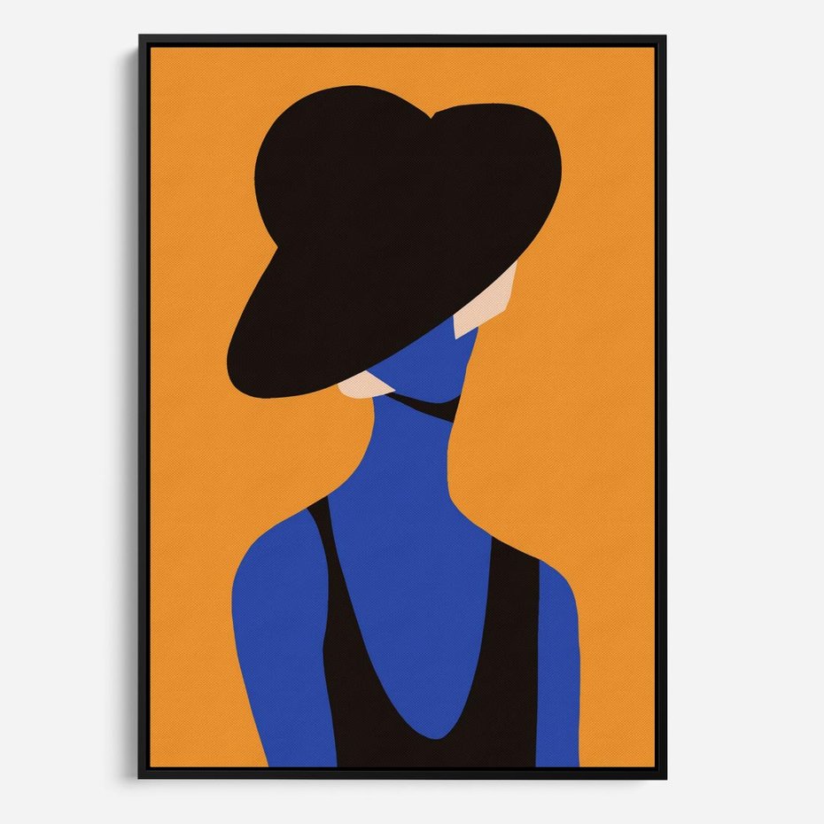 Obraz w ramie 70x100 - Zaklęte Zniknięcie - sztuka nowoczesna, plakat - rama czarna