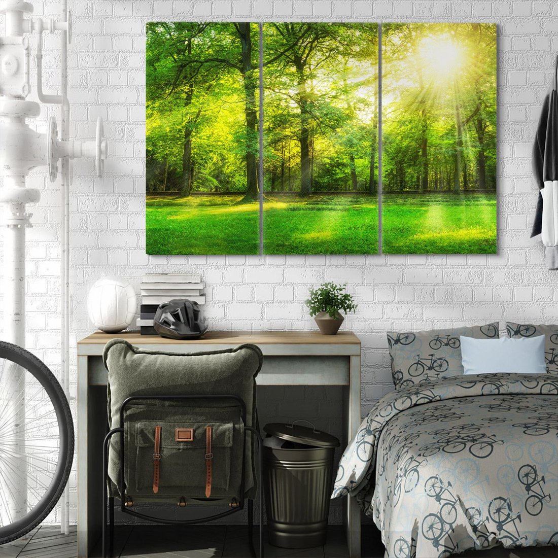 Obraz na płótnie 120x80 - Moc lasu - las, drzewa