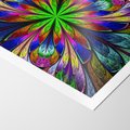 Plakat bez ramy 30x40 - Witrażowa magia na płótnie - witraż, sztuka