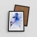 Plakat w ramie 30x40 - Graficzna magia kobiecej twarzy - grafika, kobieta - rama czarna