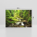 Obraz na płótnie 120x80 - Magiczny Strumień w Lesie - strumień, las
