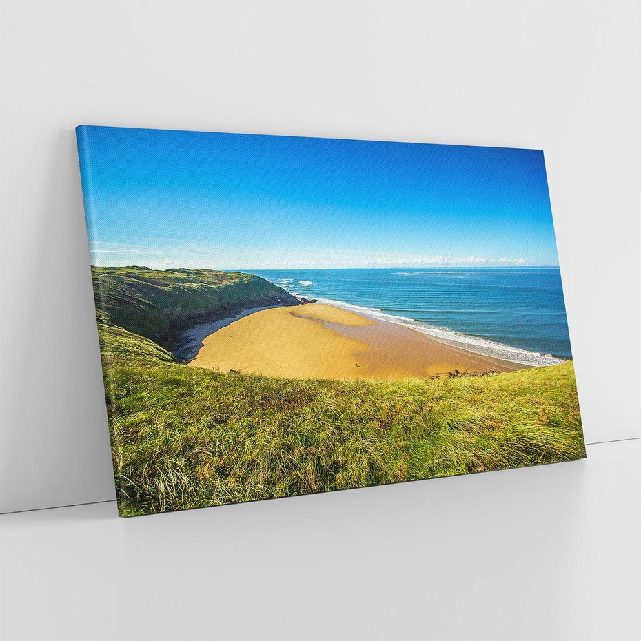 Obraz na płótnie 120x80 - Morze na Plaży - Błękitne Rajskie Zakątki - morze, plaża