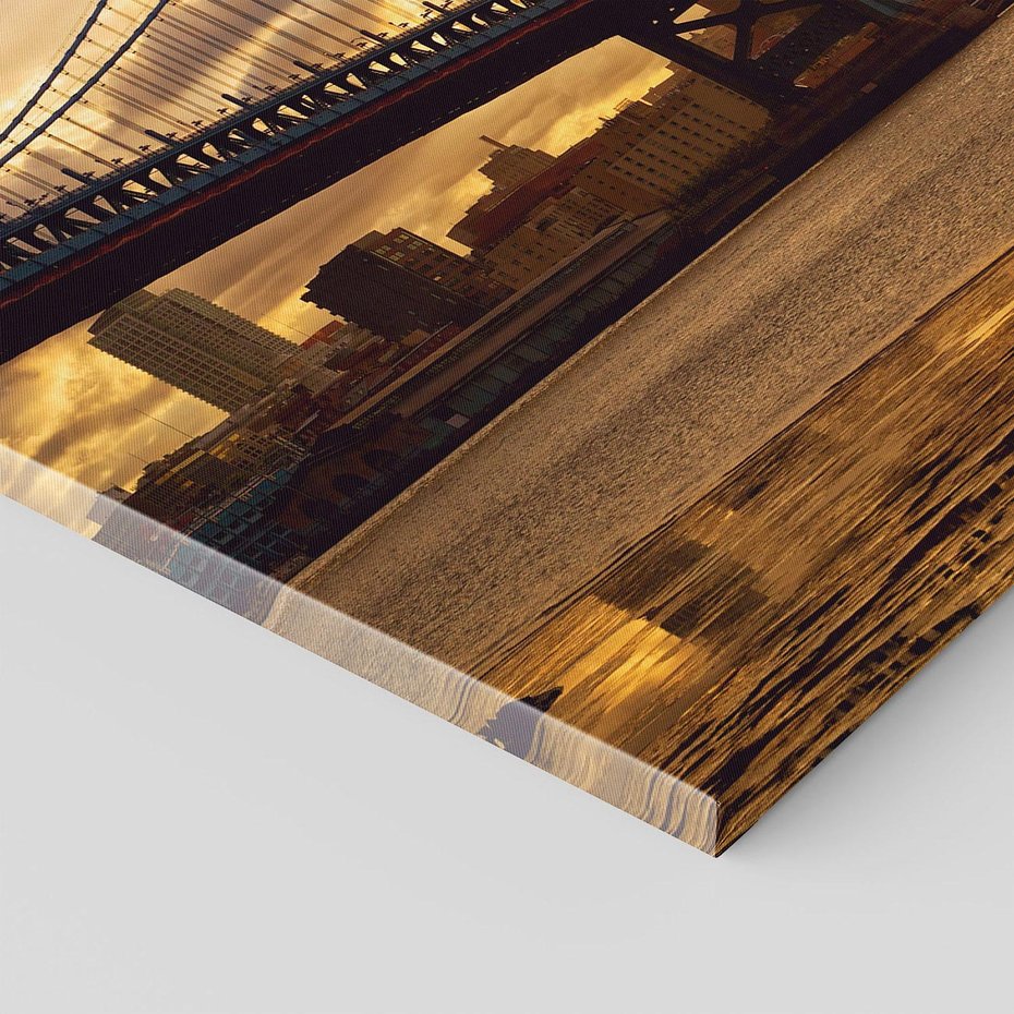 Obraz na płótnie 70x50 - Most Manhattan: Symbol Nowego Jorku - most, Nowy Jork