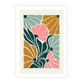 Plakat bez ramy 50x70 - Rozplątane Myśli - abstrakcyjna kompozycja, pastelowe kwiaty
