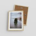 Plakat w ramie 30x40 - Północna Dzikość: Skaliste Klify nad Morzem - skały, klify - rama drewno
