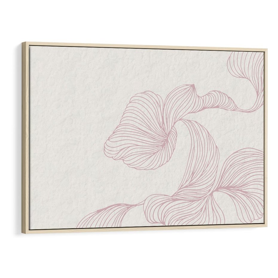 Obraz w ramie 120x80 - Szept marzeń i tajemnic - abstrakcyjne, roślinne ornamenty - rama drewno