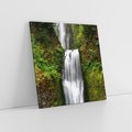 Obraz na płótnie 70x70 - Siła i Urok Natury - wodospad, las