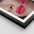 Plakat w ramie 30x40 - Usta, manicure, spa: kobieca harmonia - usta, manicure - rama czarna