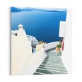 Obraz na płótnie 70x70 - Malowniczy urok wyspy - Santorini, schodki