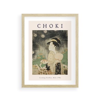 Plakat w ramie 40x50 - Sztuki Choki w Twoim Domu - reprodukcja, rycina - rama drewno