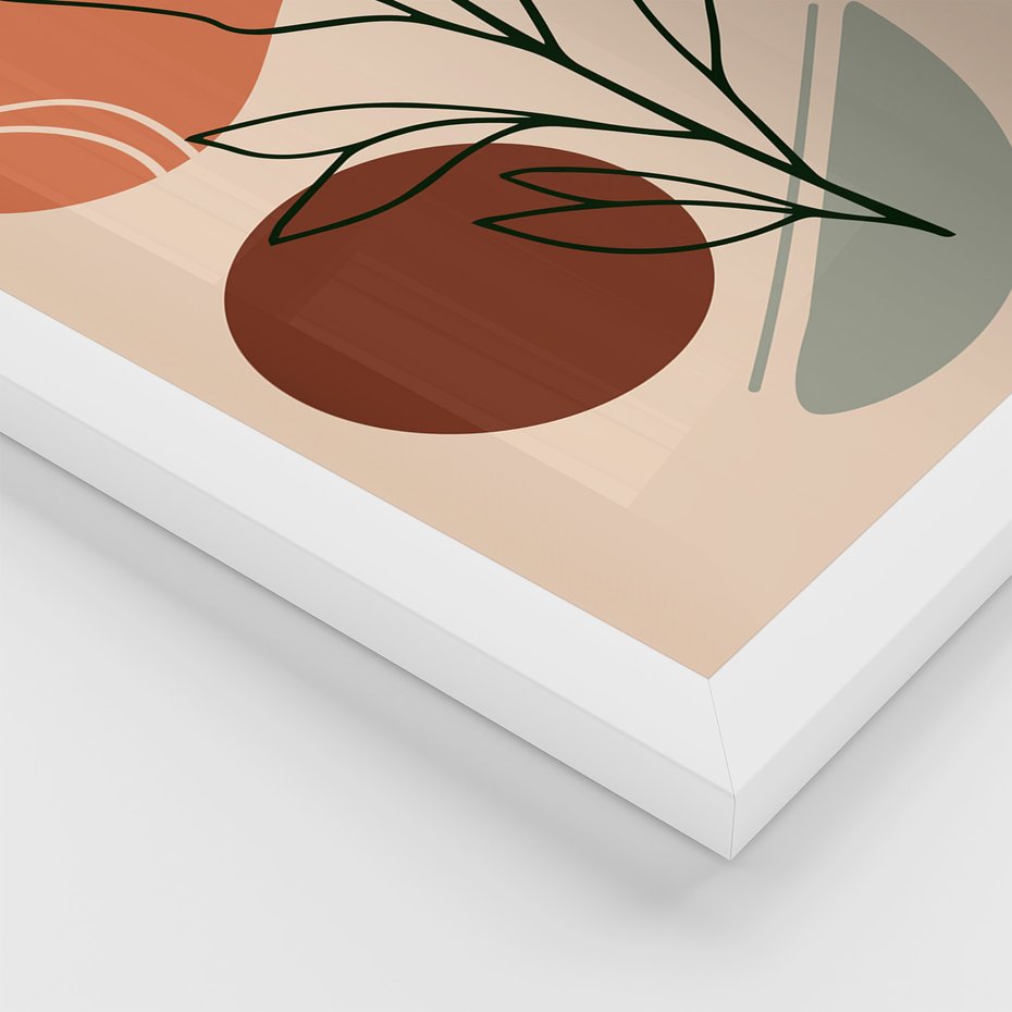 Zestaw obrazy w ramie 30x40 galeria - Abstrakcja, graficzne, kształty - rama biała