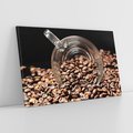 Obraz na płótnie 70x50 - Kawa - zmysłowy napój - kawa, ziarna