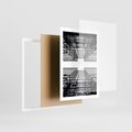 Plakat w ramie 50x70 - Czar i Wielkość - wieżowce, architektura - rama biała