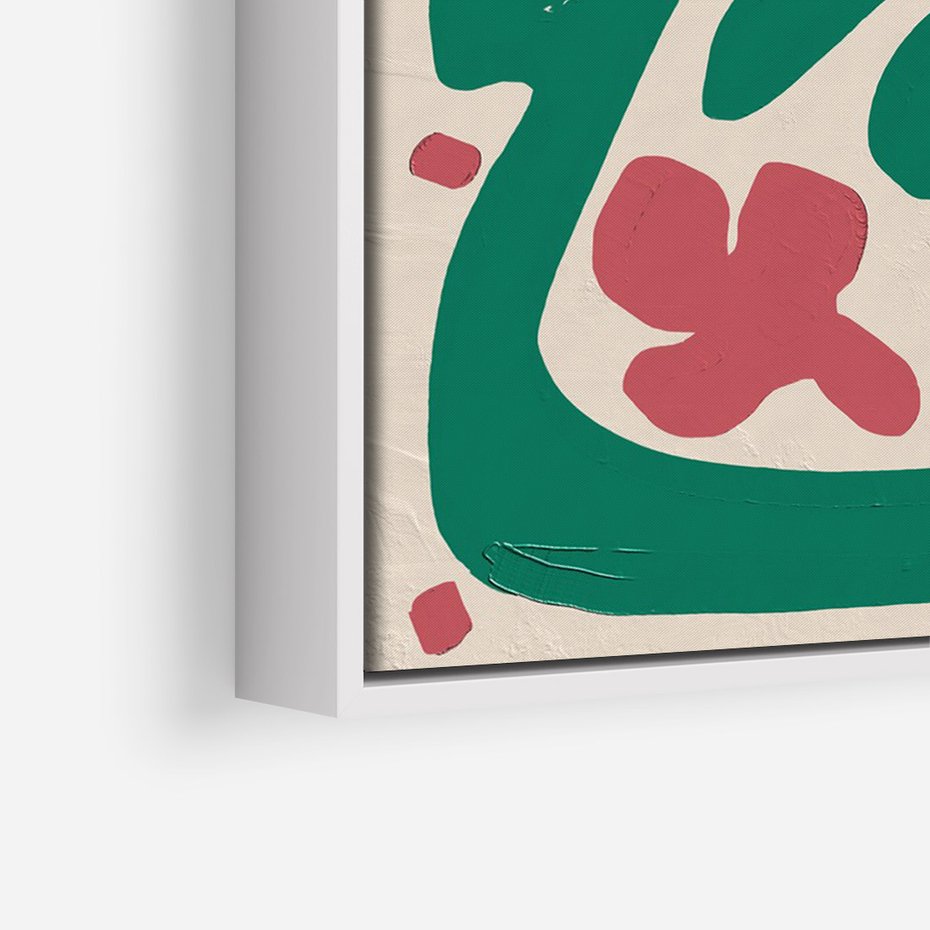 Obraz w ramie 70x100 - Boho Widoki - abstrakcyjny obraz, plakat - rama biała