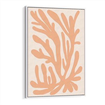 Obraz w ramie 50x70 - Rozkwitające Abstrakcje - nowoczesna sztuka, plakat modern - rama biała