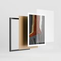 Plakat w ramie 50x70 - Abstrakcyjna impresja - abstrakcja, nowoczesny - rama czarna