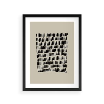 Plakat w ramie 40x50 - Echa Zapomnianych Wymiarów - nowoczesna sztuka, plakat - rama czarna