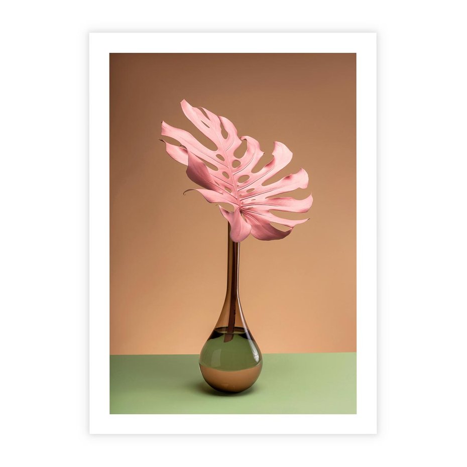 Plakat bez ramy 30x40 - Wyjątkowy monstera - monstera, liść