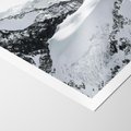 Plakat bez ramy 30x40 - Biały Zimowy Pejzaż - góry w zimie, ośnieżone wysokie szczyty
