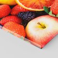 Obraz na płótnie 120x40 - soczysta symfonia smaków - owoce, jabłka