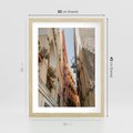 Plakat w ramie 30x40 - Włoskie uroki - włoskie, uliczki - rama drewno
