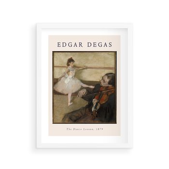 Plakat w ramie 40x50 - Klasyka Baletu - Edgar Degas, reprodukcja obrazu - rama biała