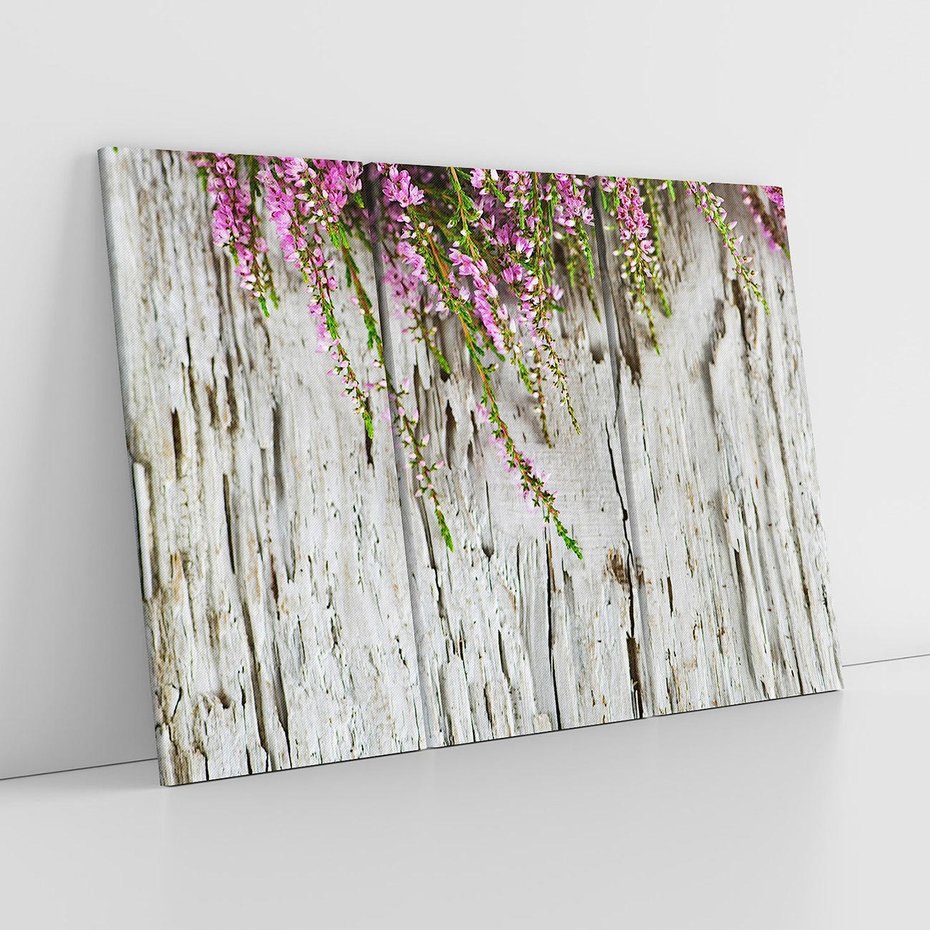 Obraz na płótnie 120x80 - Fioletowe Wrzosy - wrzosy, fiolet