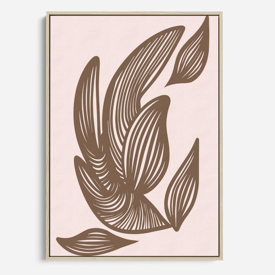 Obraz w ramie 50x70 - Nowoczesne Harmonie - skandynawski styl, plakat - rama drewno