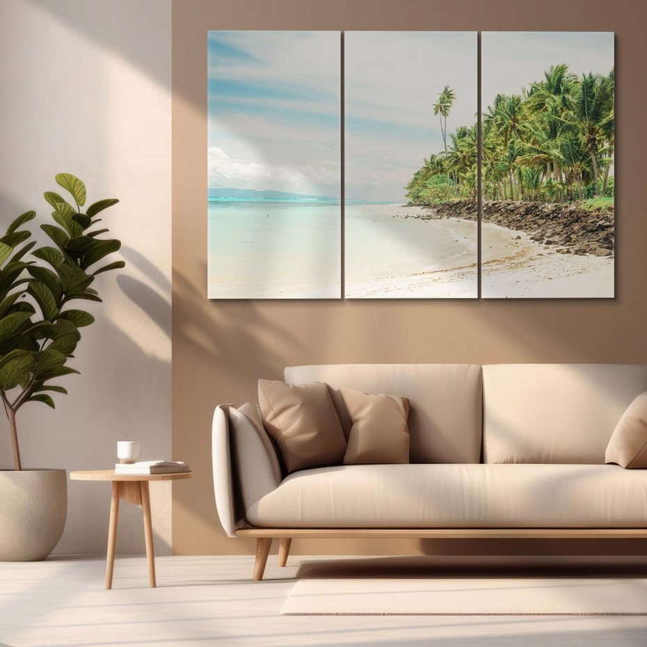 Obraz na płótnie 120x80 - Uczta Egzotycznych Marzeń - fotografia, rajska plaża