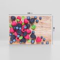 Obraz na płótnie 120x80 - Smak malin i borówek - owoce, leśne