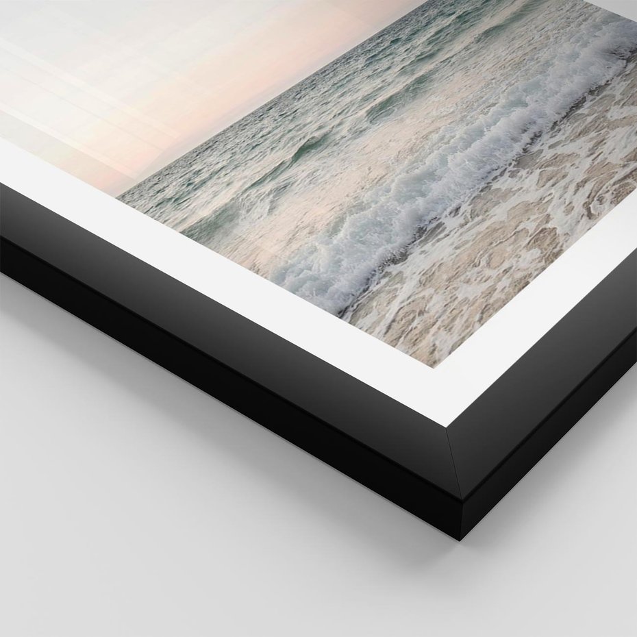 Plakat w ramie 30x40 - Morze i Fale - morze, fale - rama czarna