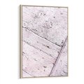 Obraz w ramie 50x70 - Nowoczesna Elegancja - beton, struktura - rama drewno