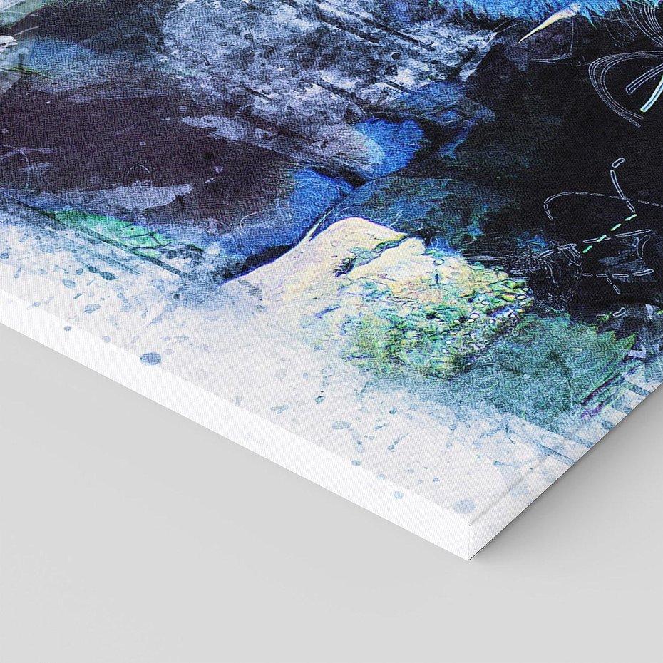 Obraz na płótnie 140x70 - Tygrys w abstrakcyjnym tańcu - tygrys, sztuka