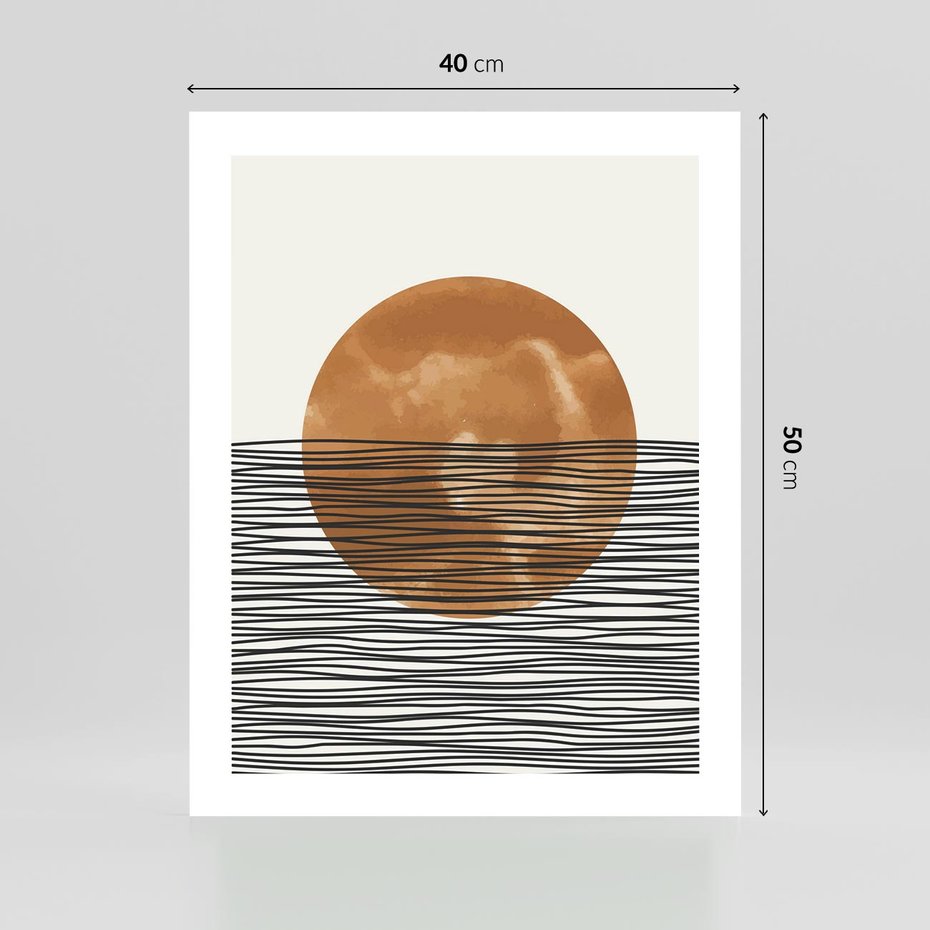 Plakat bez ramy 40x50 - Okrąg Mocy - boho obraz, geometria