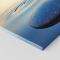 Obraz na płótnie 120x60 - Spokój kamieni w SPA - kamienie, woda