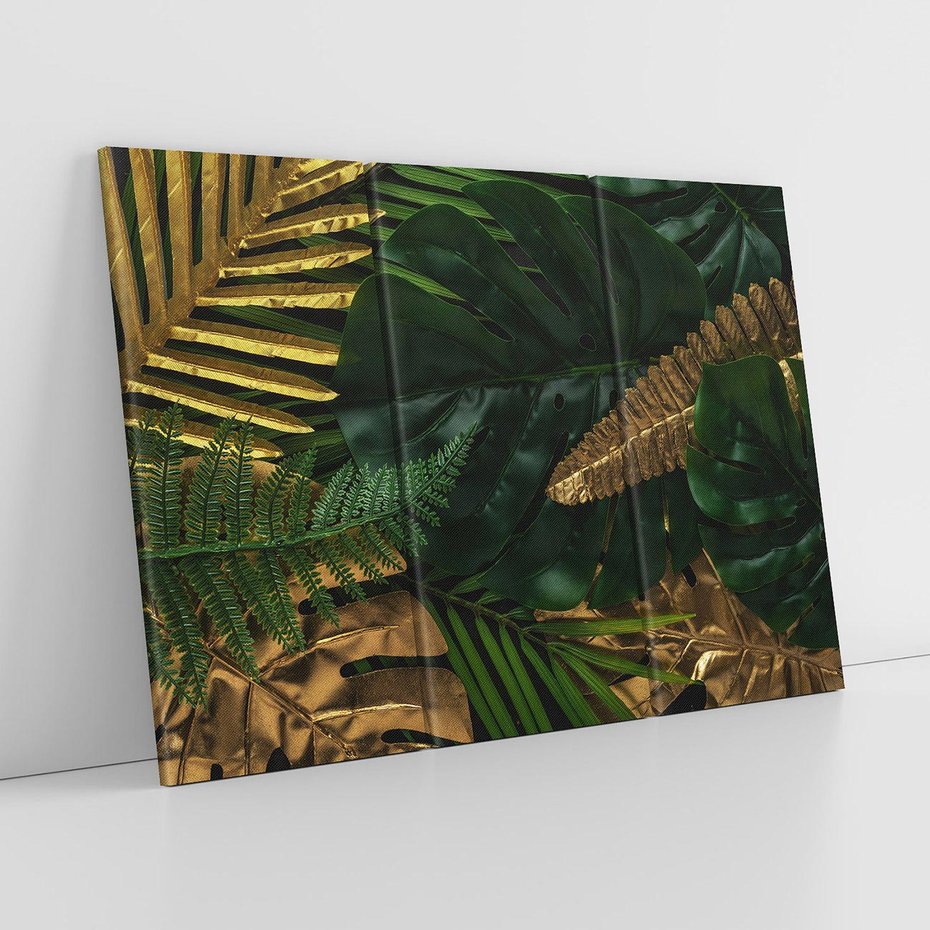 Obraz na płótnie 120x80 - Monstera Liście Kwiat - monstera, liście