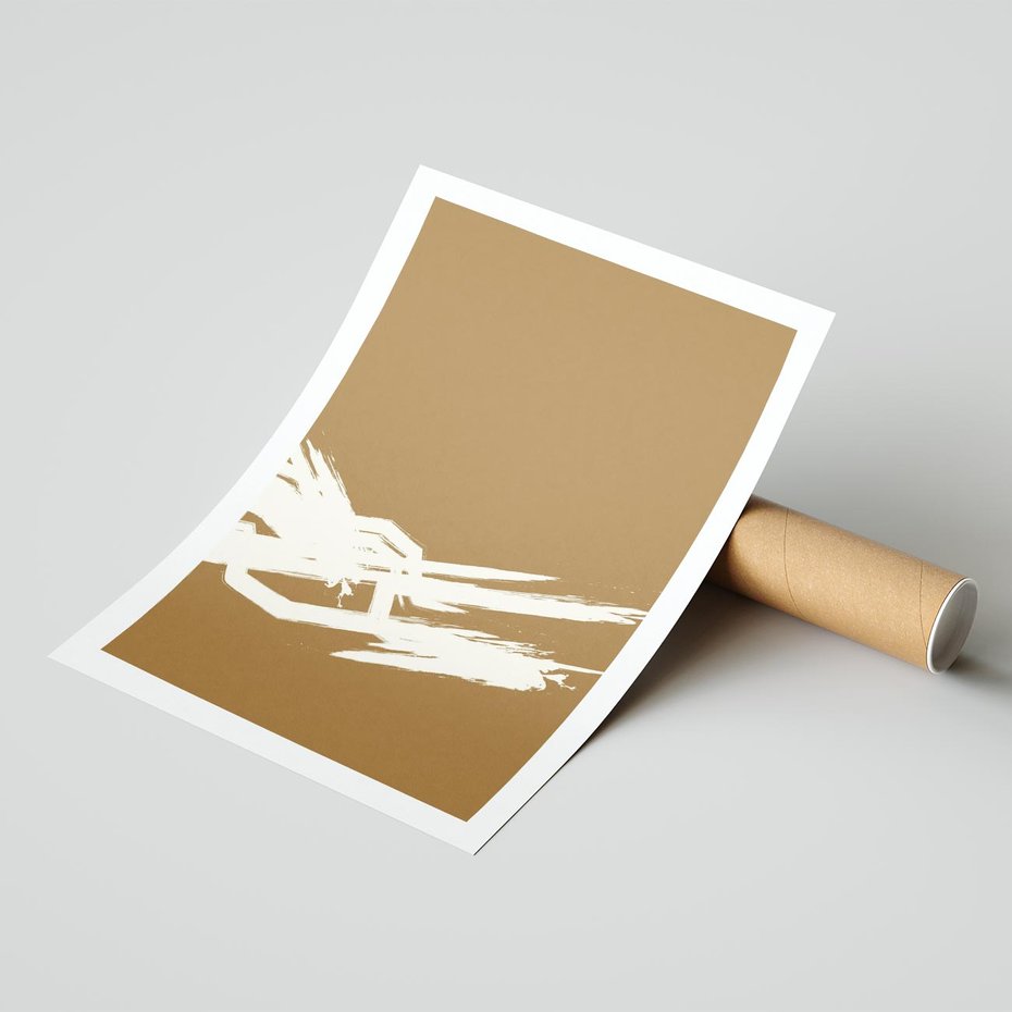 Plakat bez ramy 30x40 - Taniec Energii - abstrakcyjne kreski, maźnięcia