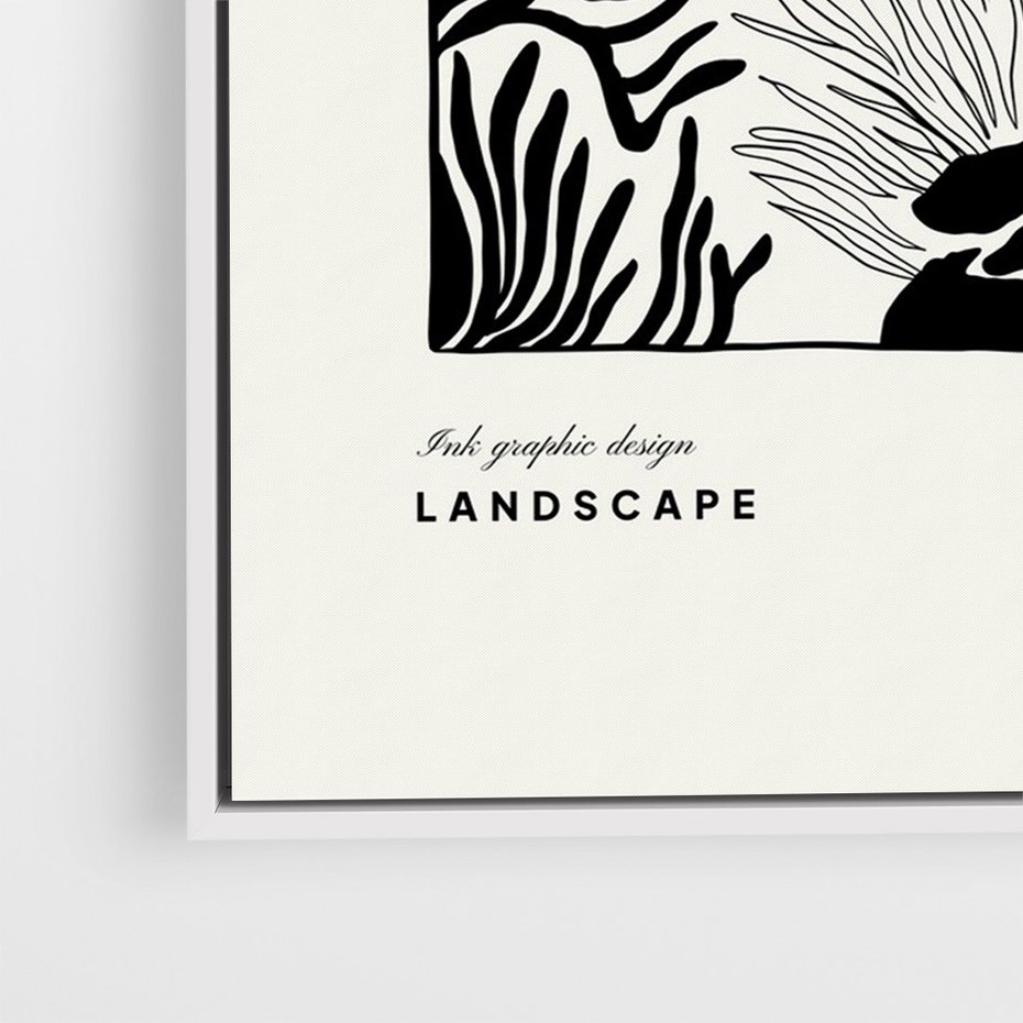 Obraz w ramie 80x120 - Boho Oaza - kaktusy, rośliny - rama biała