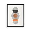 Plakat w ramie 30x40 - Geometryczna Abstrakcja - abstrakcja, nowoczesny obraz - rama czarna