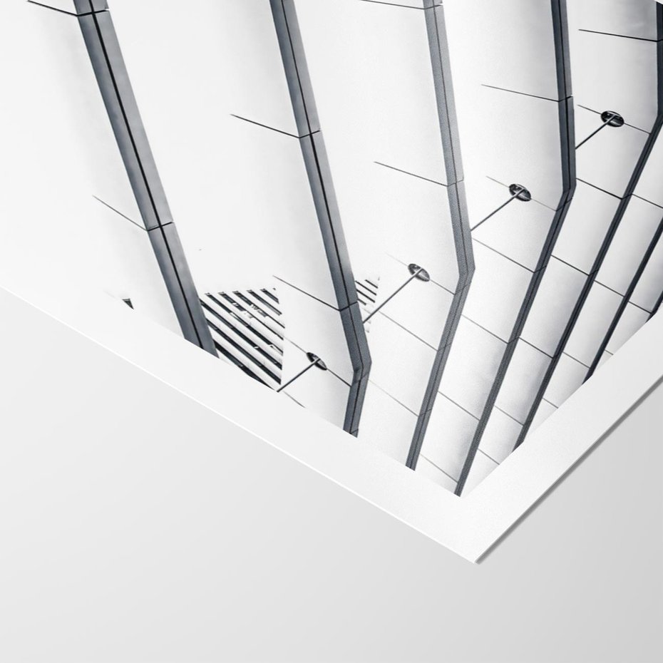 Plakat bez ramy 40x50 - Czarno-Biała Fotografia Architektury - nowoczesna architektura, bialo czarny