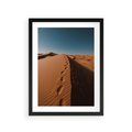Plakat w ramie 30x40 - Piasek pustyni w ogniu - pustynia, piasek - rama czarna
