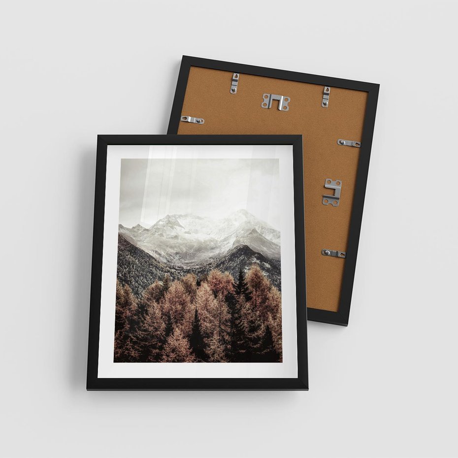 Plakat w ramie 40x50 - Jesienna Przyroda - góry, jesień - rama czarna