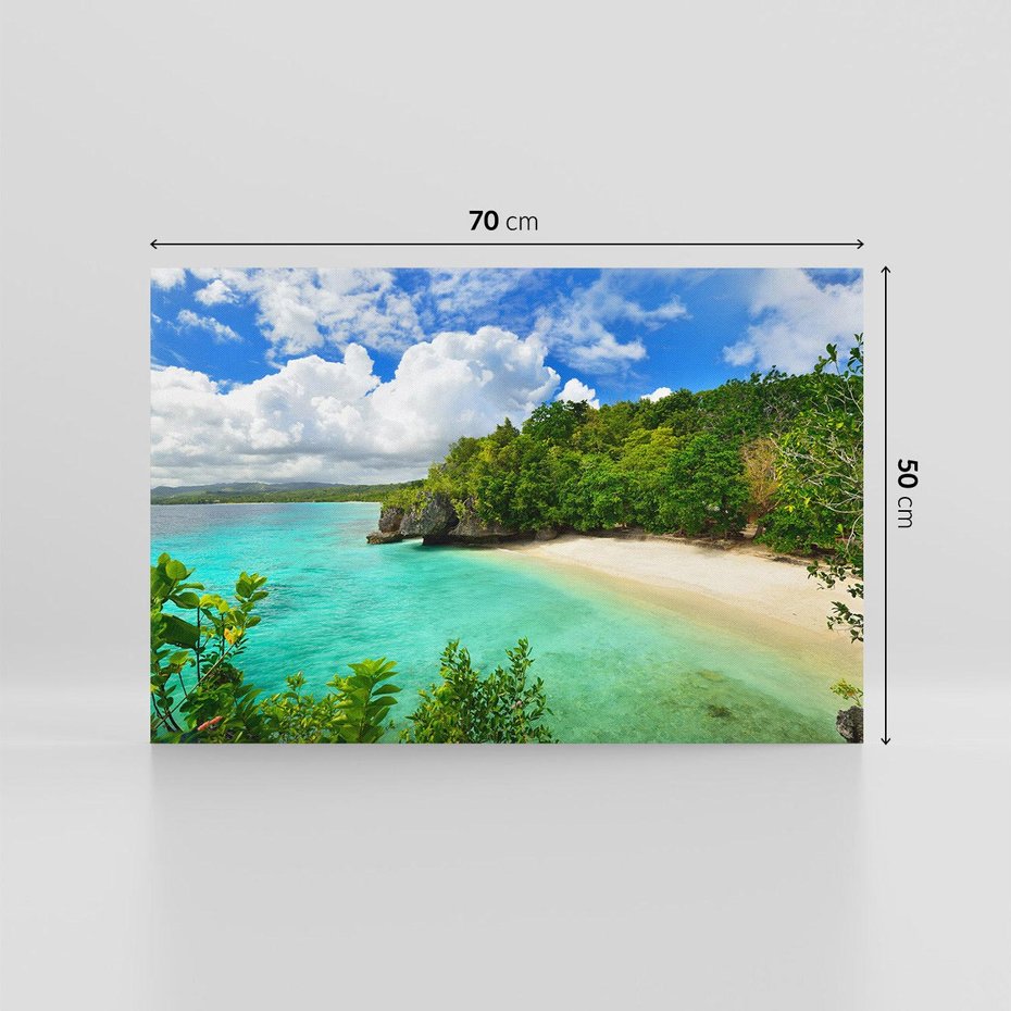 Obraz na płótnie 70x50 - Tropikalna wyspa na Filipinach - Filipiny, tropikalna